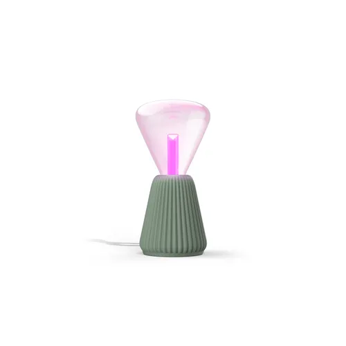 Philips Hue Pack Bombilla Lightguide Triangular + Base Lámpara, Impreso 3d, En Color Verde