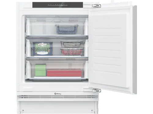 Congelador bajo encimera - Balay 3GUE033F, 85 l , 82 cm, Home Connect, No Frost, Sin panelar