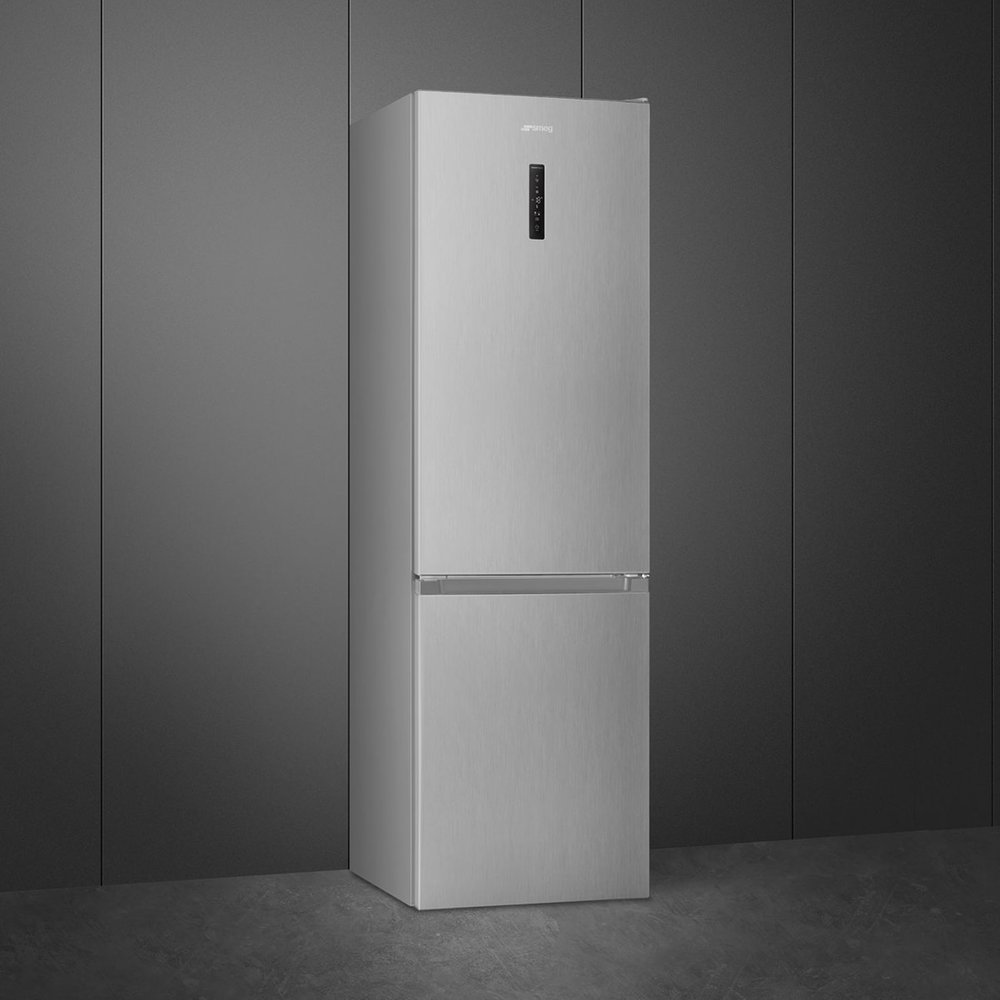 Smeg - Frigorífico Combi Smeg Total No Frost, 331 litros, Compresor Inverter, Look Inox, apertura a la derecha - RC20XDNC.