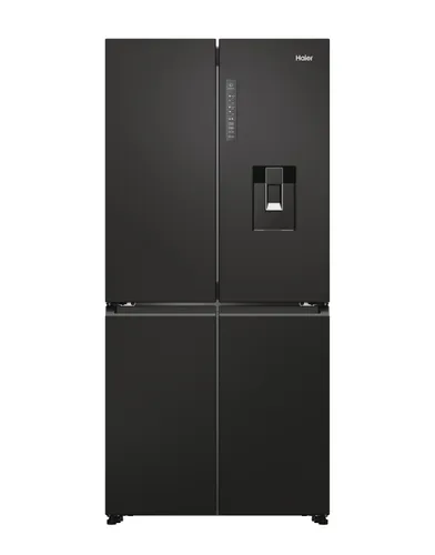 Frigorífico americano - Haier HCR7818DWPT, No Frost, 181.5 cm, 463 l, dispensador de agua, Wi‑Fi, Negro
