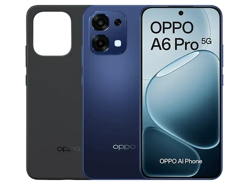 OPPO A6 Pro 5G, Stellar Black, 256GB, 8GB RAM, 6.57" AMOLED, Mediatek Dimensity 6300 (6nm), 6.500mAh, IP69, Pantalla AMOLED 120 Hz