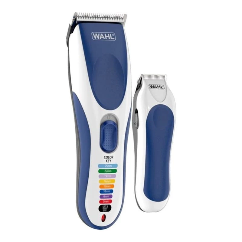 Wahl Color Pro Cordless Combo 10 Peines Azul/Blanco inalámbrico 60 min Cortapelos