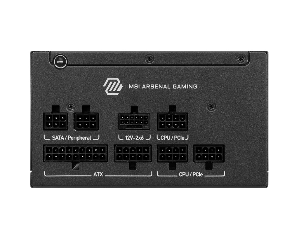 Fuente Alimentación 750W MSI MAG A750GLS PCIE5 80 PLUS Gold Fully-Modular Negro