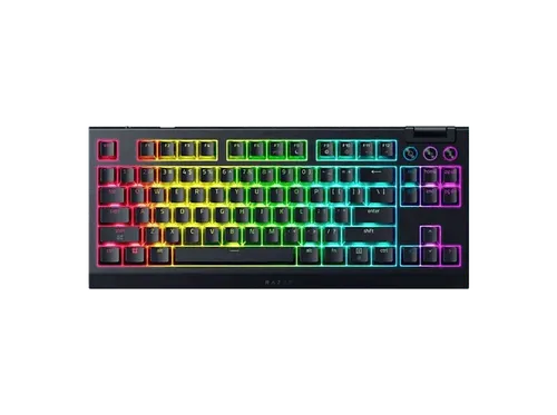Teclado gaming - Razer BlackWidow V4 Tenkeyless HyperSpeed, Inalámbrica, 980h Autonomía, Iluminación RGB, Negro