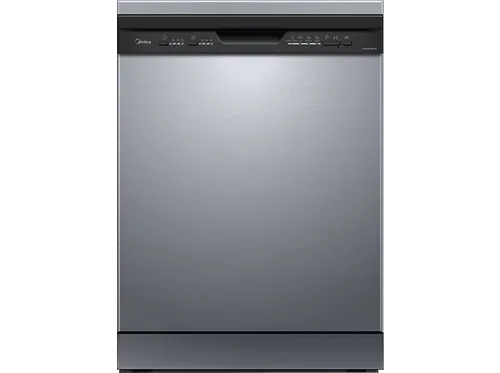 Lavavajillas - Midea MFD60S080X, 12 Servicios, 4 Programas, Ancho 59.8 cm, Inicio Diferido, Inox
