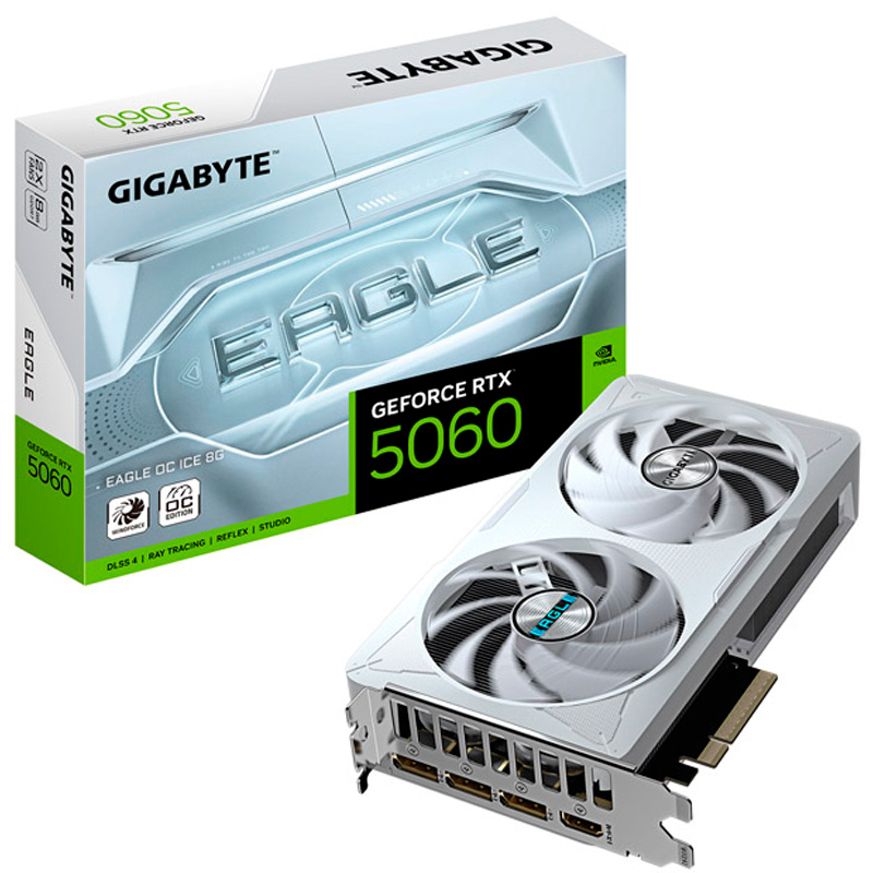 Gigabyte GeForce RTX 5060 EAGLE OC ICE 8GB GDDR7 DLSS4