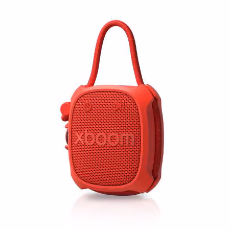 Altavoz inalámbrico - LG X BOOM ROCK , 6 W, Bluetooth, Autonomía 10h, Resistencia agua IP67, Conexión Auracast, Rojo