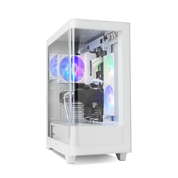 NOX Semitorre HUMMER ETHER Cristal Curvo Blanco