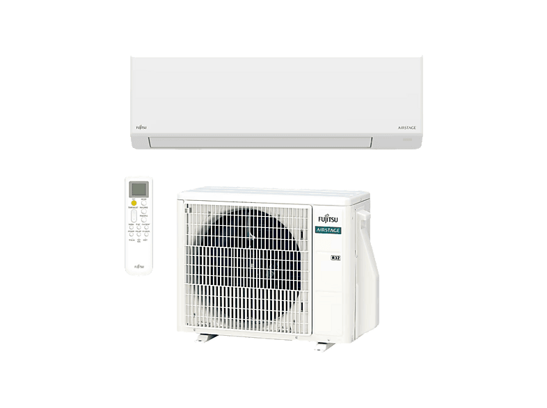 Aire acondicionado Split 1 x - Fujitsu ASY25-KL, Inverter, 2150 fg/h, kcal/h, WiFi, R-32, Blanco