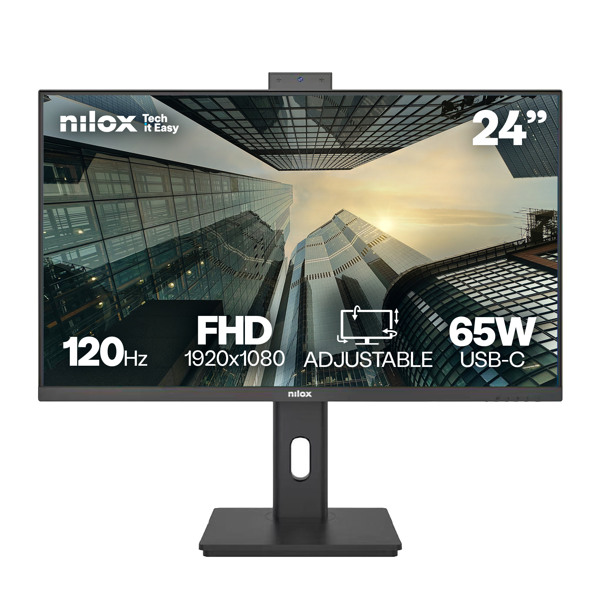 NILOX NXM24RWEB0265 24" LED IPS Full HD Altavoces