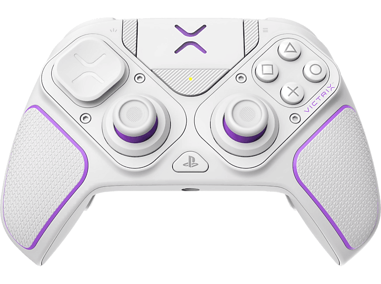 Mando PS5 - PDP Victrix Pro BFG, Para PlayStation 5, PS4 y PC, Con o sin cable, 20h de autonomía, 2000 mAh, Blanco