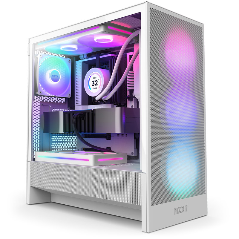 NZXT H5 Flow RGB Blanco
