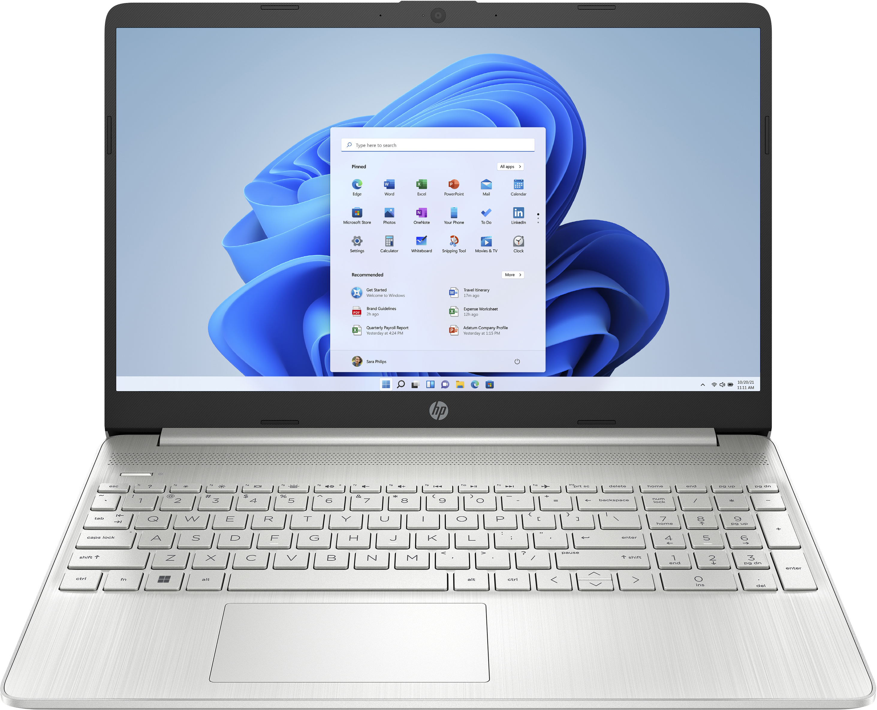 PORTATIL HP 15S-EQ2130NS AMD R5-5500U 2.1GHZ/ 8GB / 512GB/ 15.6" FHD/W11