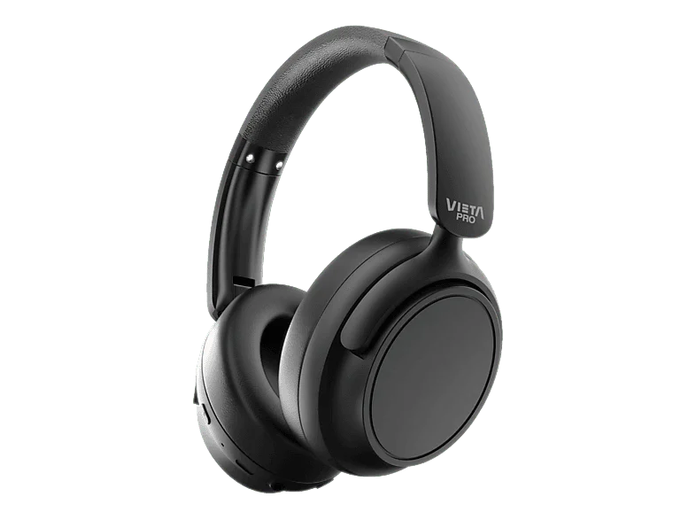 Auriculares inalámbricos - Vieta Pro Silence 4, Diadema, Cancelación de ruido híbrida, Circumaurales, Bluetooth 5.4, Negro