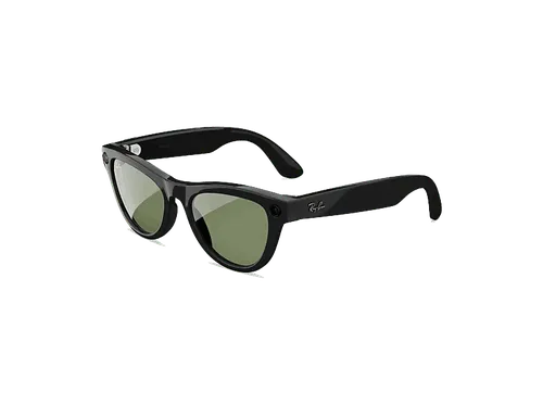 Gafas IA - Ray-Ban Meta Skyler (Gen 2), Negro brillante, Lentes en verde, Talla estándar