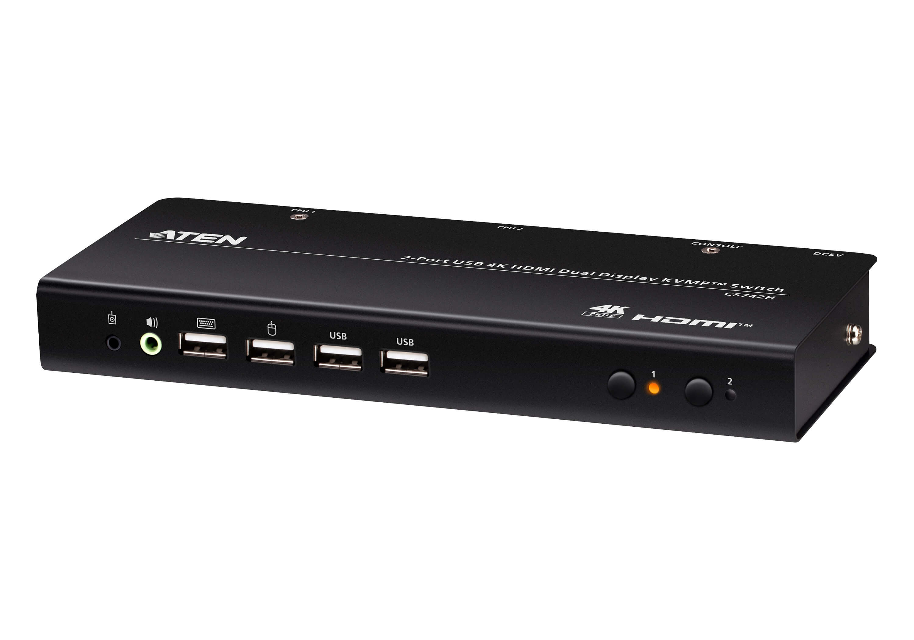 Aten CS742H-AT-G 2-Port USB 4K HDMI Doble Pantalla KVMP™ CS742H-AT-G