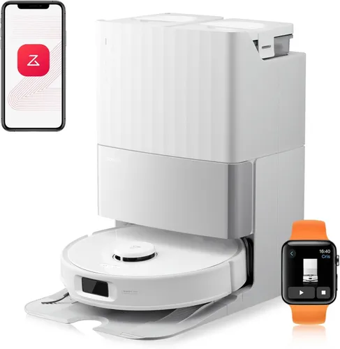Roborock Qrevo Edge 5V1 18500Pa LiDAR friegasuelos autovaciado autolimpieza 190 min 5200mAh Robot aspirador