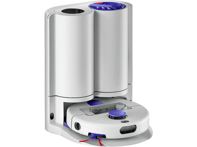 Robot aspirador - Dyson R2 Nurovi™ Wash+Dry, Aspira y friega, Autoajuste de Potencia, Modo Silencioso, Cepillo Antienredos, Alcanza bordes esquinas