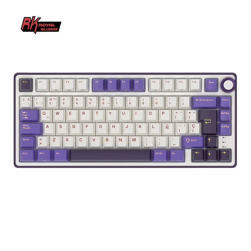 Royal Kludge RKR75 ISO-ES Hot-Swappable Switch Brown Blackberry