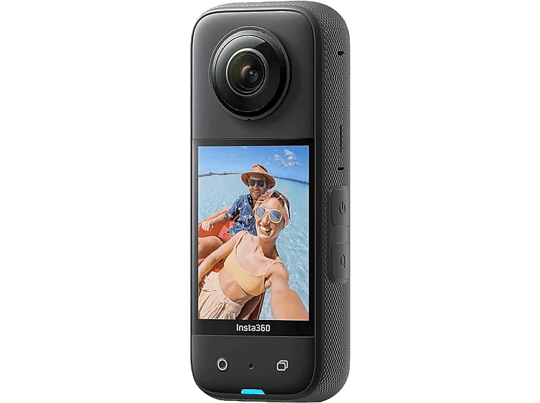 Cámara deportiva - Insta360 X3, 5.7K, 72 megapixel, WiFi, Inteligencia Artificial, Pantalla táctil, Negro
