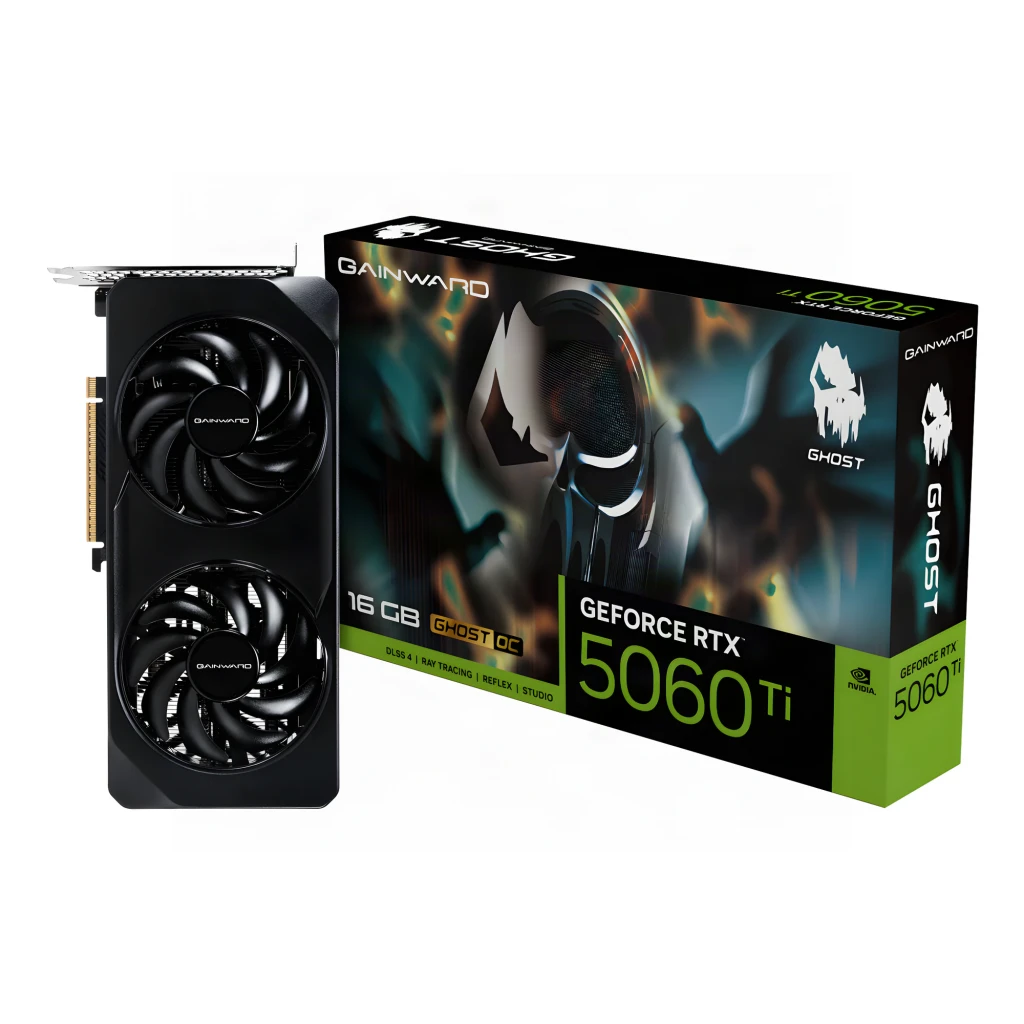 Gainward GeForce RTX 5060 Ti Ghost OC 16GB GDDR7 Negro
