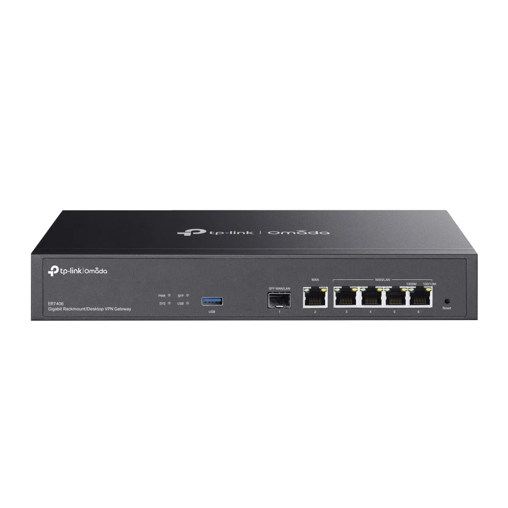 TP-Link ER7406 router Gigabit Ethernet Negro ER7406