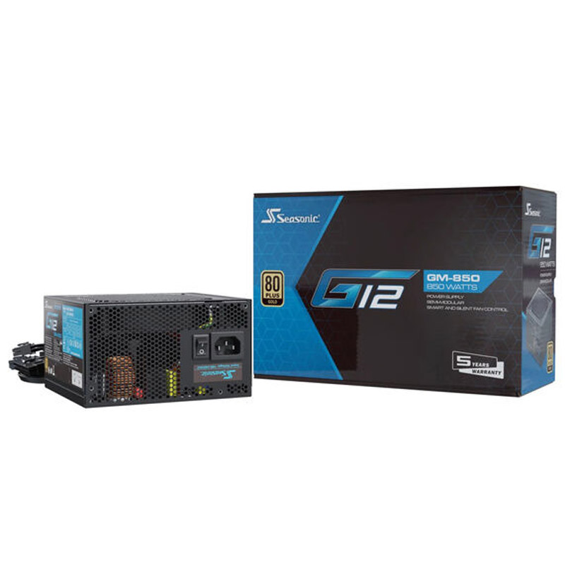 Seasonic G12 GM FM 80 Plus Gold 850W Semi-Modular
