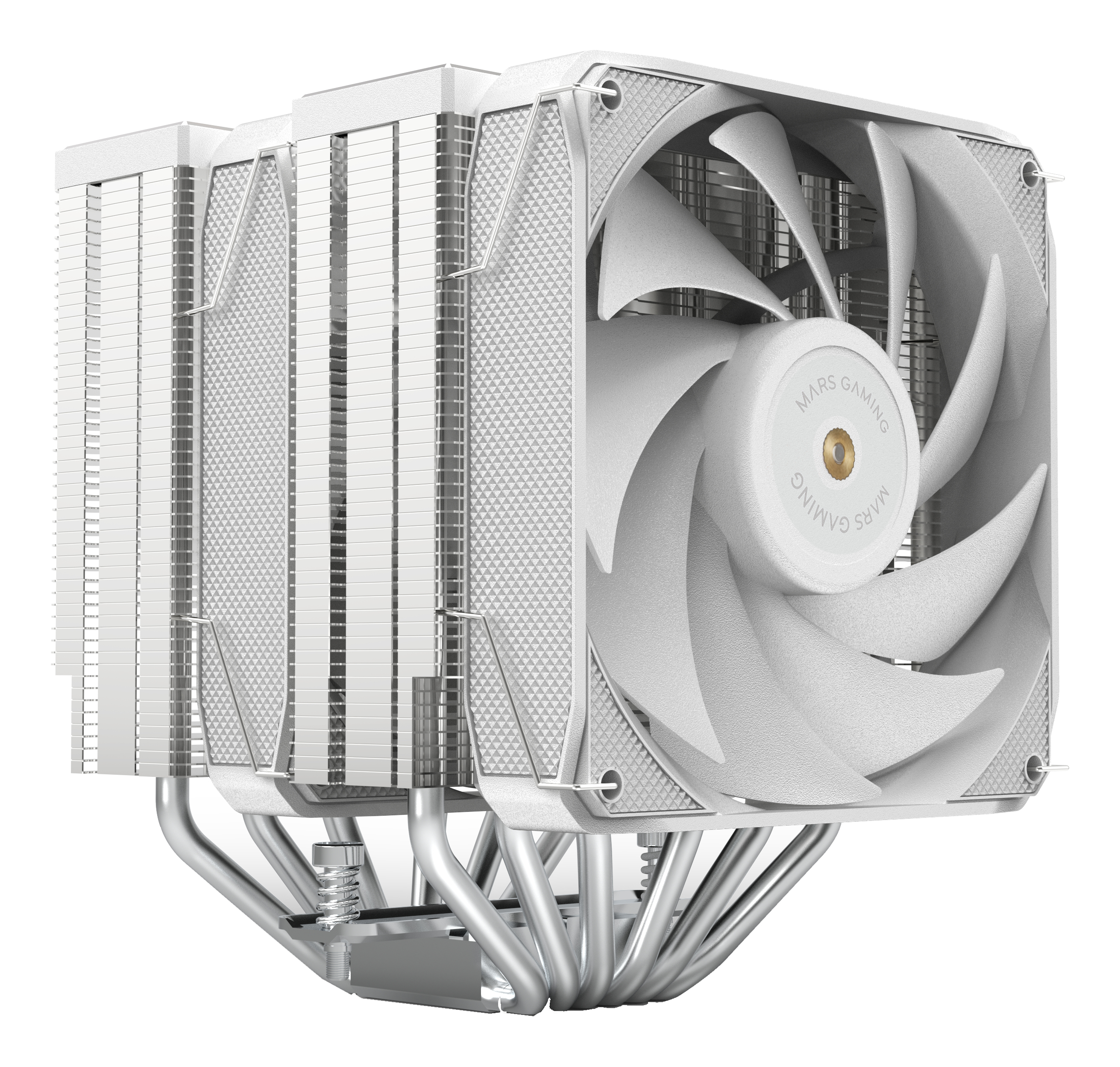 VENTILADOR CON DISIPADOR DE CPU MARS GAMING MCPUXU6W DOBLE VENTILADOR FBD COBRE MULTISOCKET TPD 350