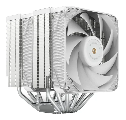 VENTILADOR CON DISIPADOR DE CPU MARS GAMING MCPUXU6W DOBLE VENTILADOR FBD COBRE MULTISOCKET TPD 350