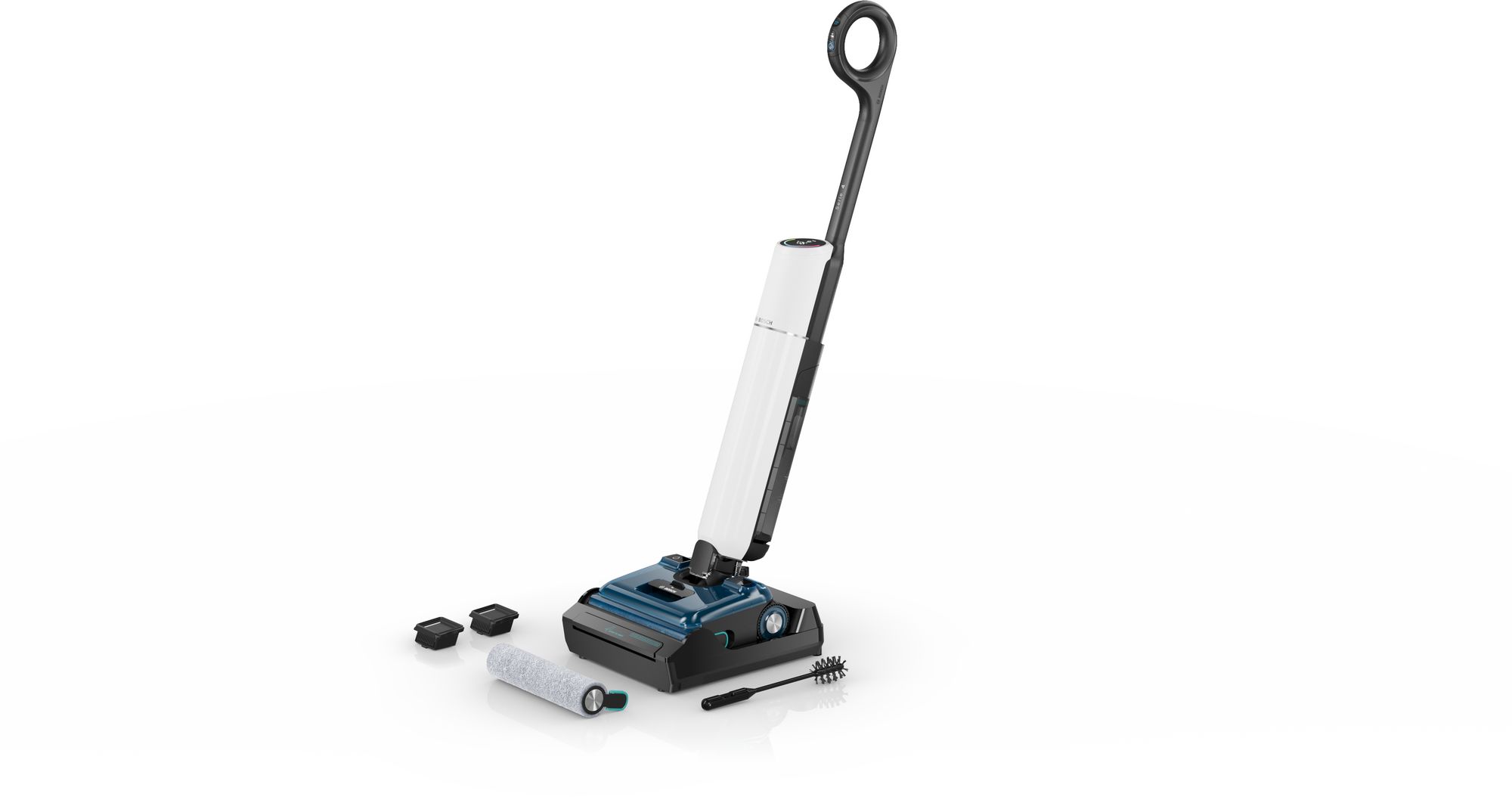 Bosch Serie 4 Fregona aspiradora eléctrica 2 en 1 para suelos duros OneFlow BHF41WM