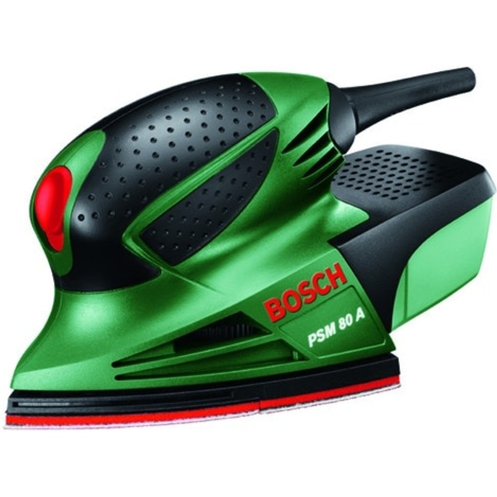 Bosch - Lijadora Mouse Eléctrica con cable a red 80 W PSM 80 A + Maletín.