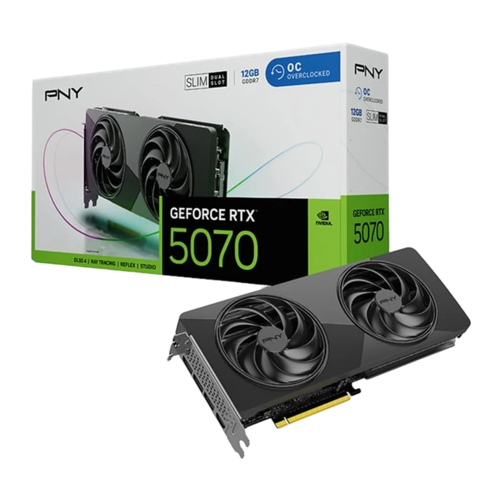 Tarjeta gráfica PNY GeForce RTX 5070 Slim OC 12GB GDDR7