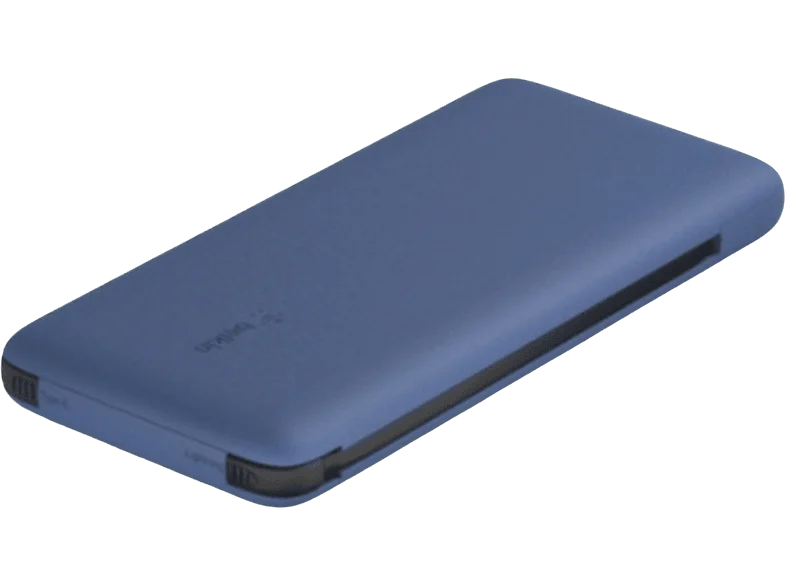 Powerbank - Belkin 18 W, 10.000 mAh, Cables integrados, Azul