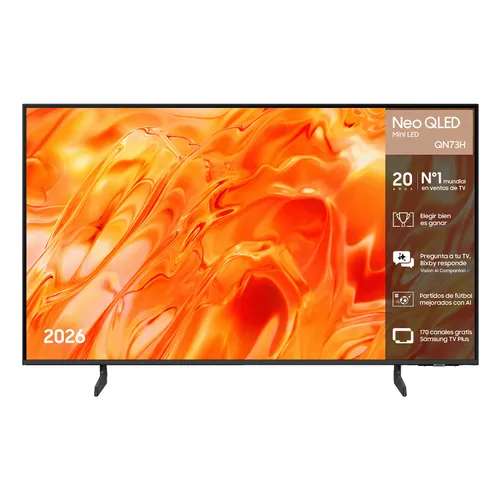 TV Neo QLED 50" - Samsung TQ50QN73HAUXXC, UHD 4K Mini Led, NQ4 AI Gen1, Smart TV, Full AI, Wifi, Negro