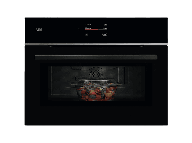 AEG Horno compacto Serie 7000 MealAssist con Display CookSmart Touch 4,3 '', con WiFi TM7NK721B
