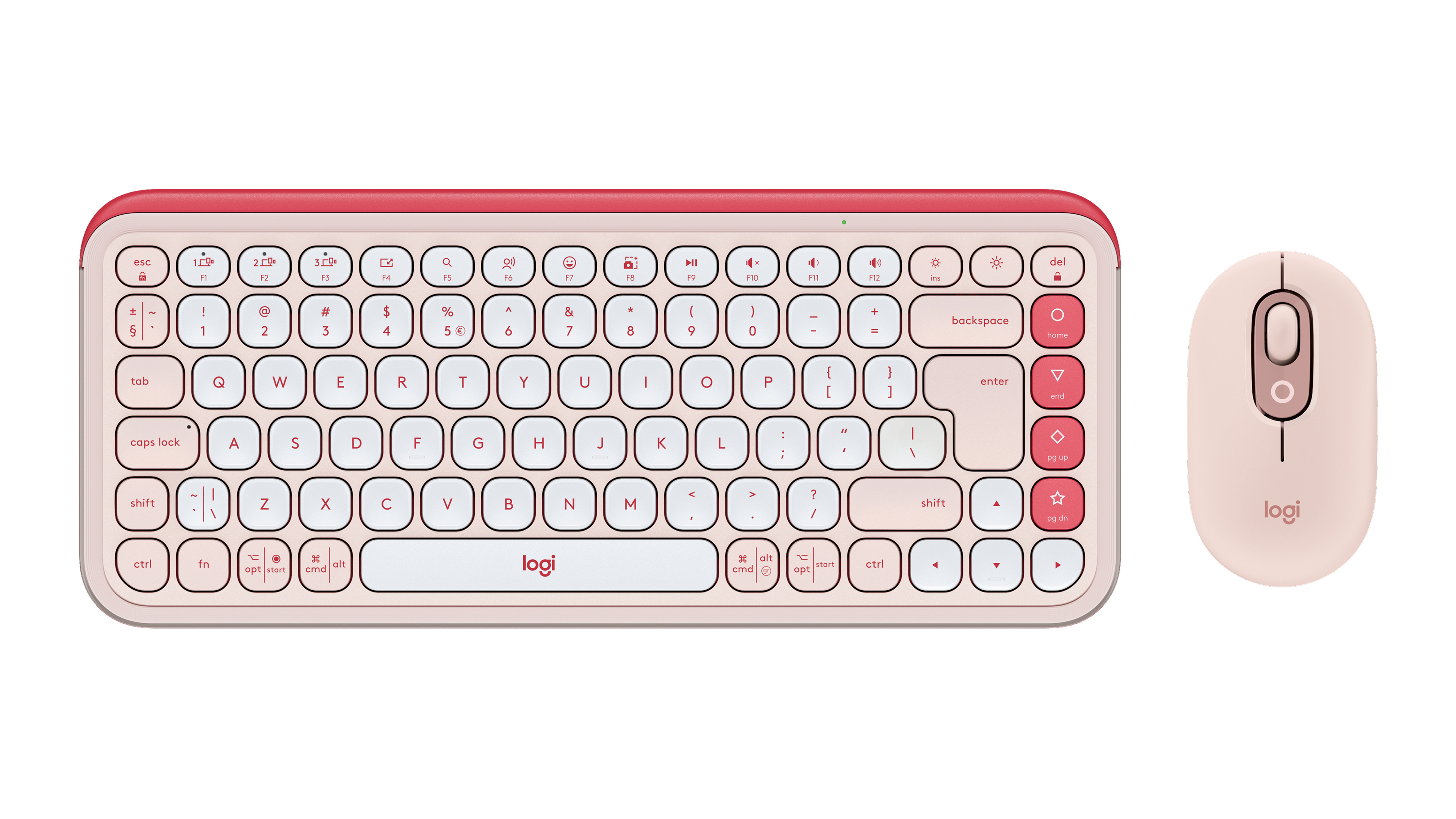 Logitech 920-013142 POP Icon Combo Ratón y Teclado Rosa 920-013142
