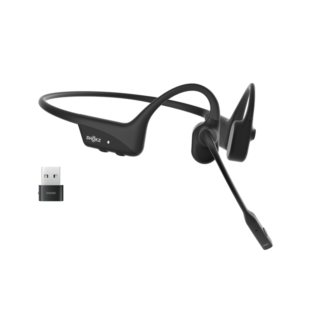 Shokz OpenComm 2 UC USB-C Negro conducción ósea