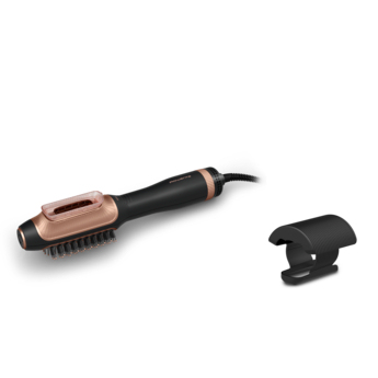 Secador - Rowenta Reverso CF9840, Función Reverse 2 en 1, De secador a moldeador un clic, cabello mojado peinado, Motor iónico, 1200W, Negro​