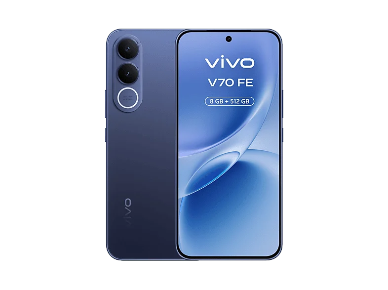 vivo V70 FE, Ocean Blue, 512GB, 8GB RAM, 6.83" AMOLED, Dimensity 7360-Turbo, 7000 mAh