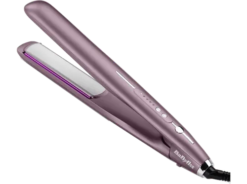 Plancha de pelo - BaByliss ST605E, Cerámica, Temperatura 150 °C 235°C, Calentamiento rápido, Púrpura