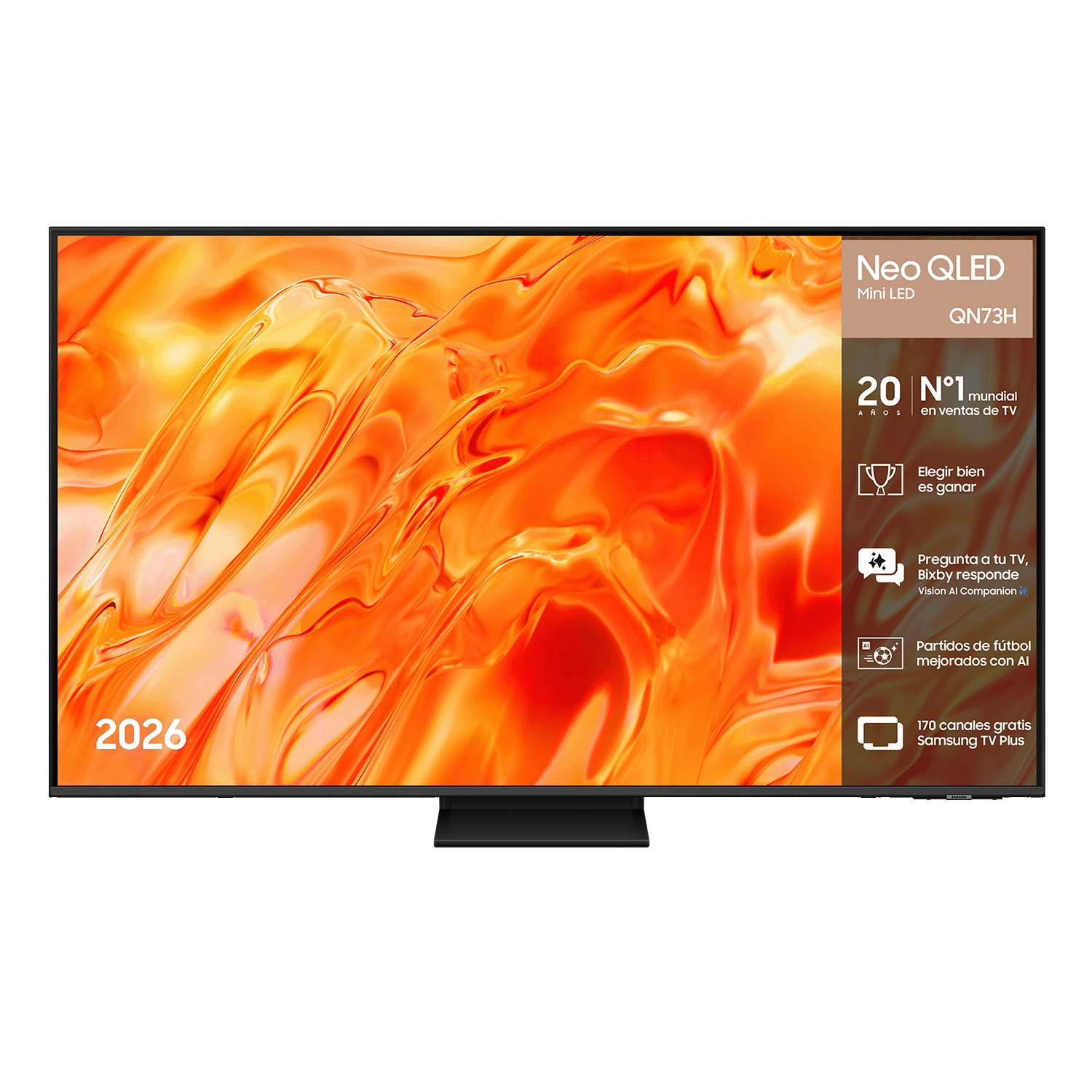 TV Neo QLED 75" - Samsung TQ75QN73HAUXXC, UHD 4K, NQ4 AI Gen1, Smart TV, Full AI, Negro