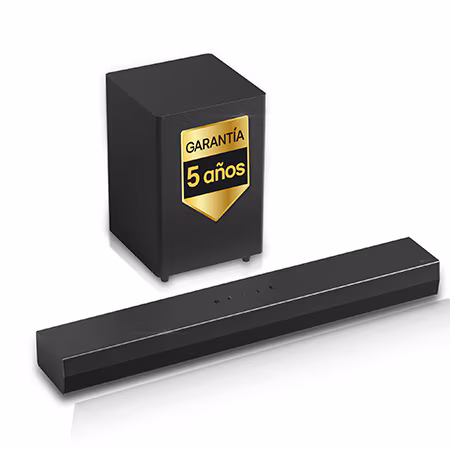 Barra de Sonido para TV - LG DS30A, Bluetooth, 140W, 2.1. Canales con subwoofer, Dolby Atmos, IA Ready, Negro - DS30A