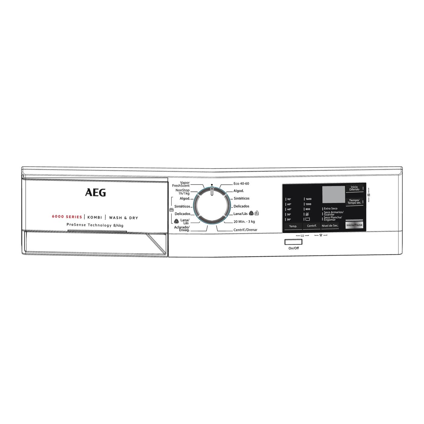 Electrolux panel mandos, blanco, AEG 140234868028