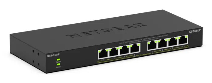 NETGEAR GS308LP No administrado Gigabit Ethernet GS308LP-100EUS