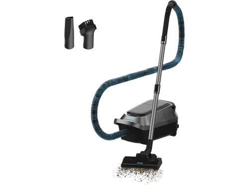 Aspirador con bolsa - Cecotec Conga Powerbag 5000 ProStyle Max, 890 W, Bolsa de 5 L, Doble filtro HEPA, Pantalla digital y función soplador, Gris