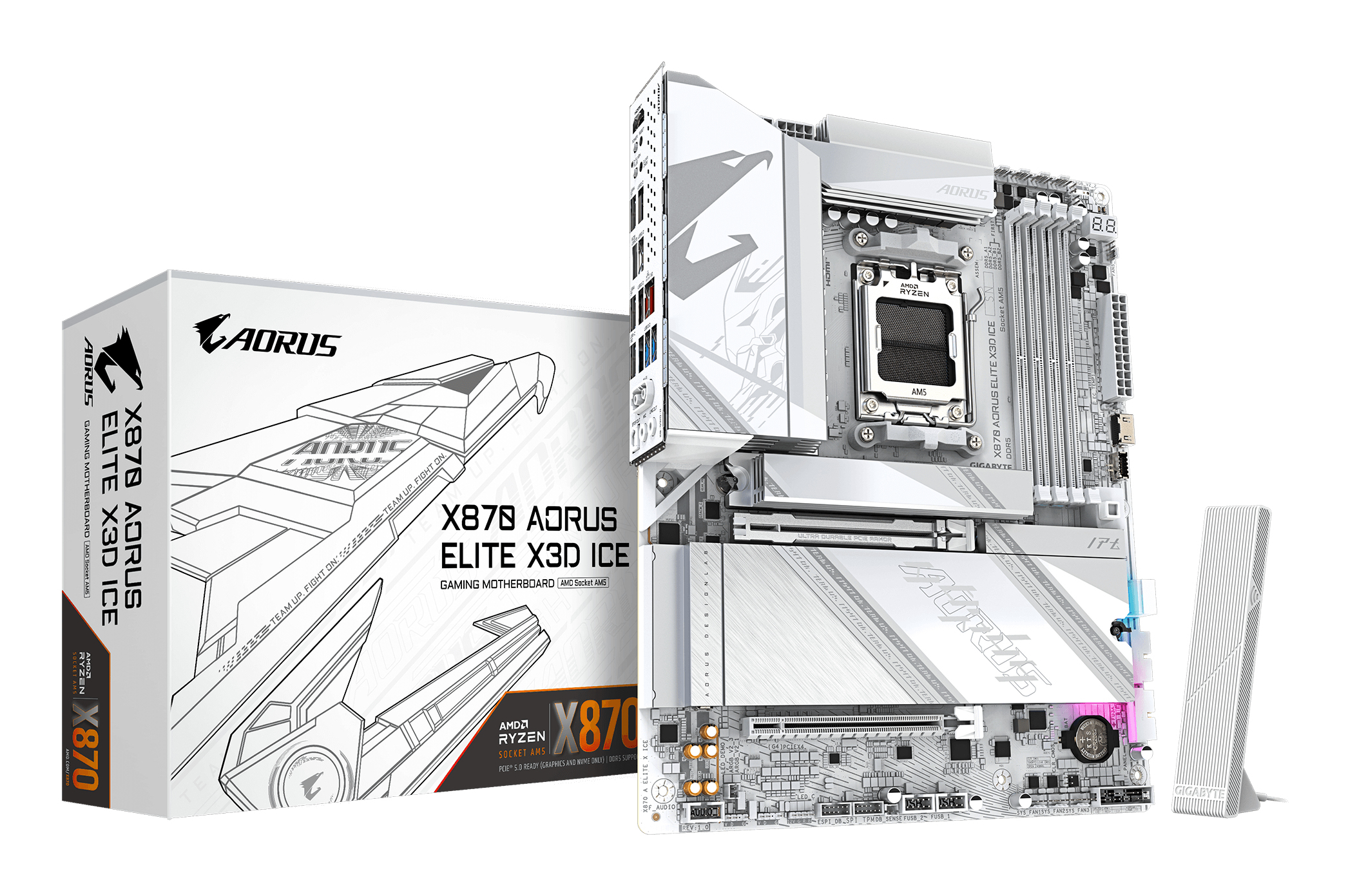 Gigabyte X870 AORUS ELITE X3D ICE Socket AM5