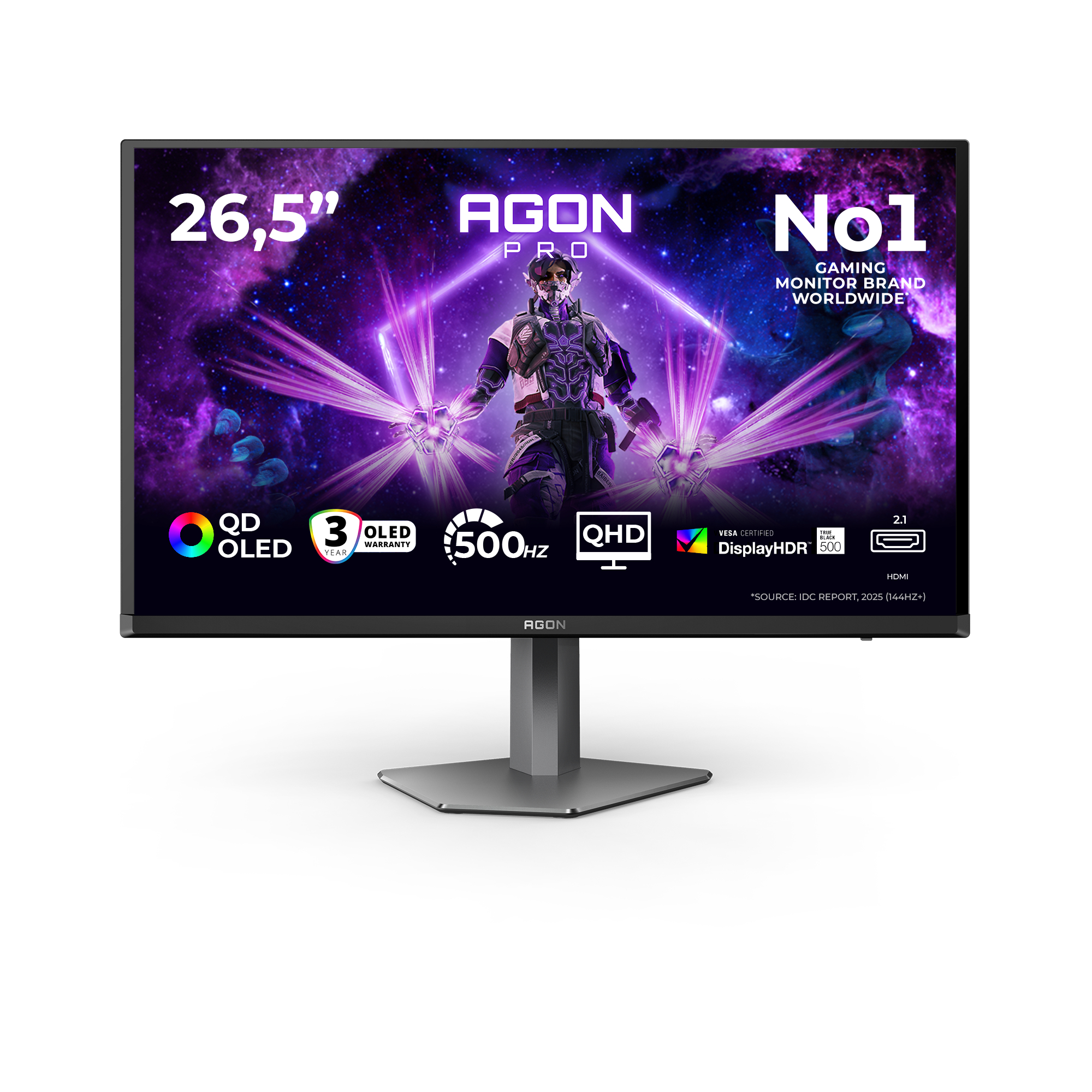 AOC AGON PRO AG276QKD2 pantalla para PC 67,3 cm (26.5") 2560 AG276QKD2
