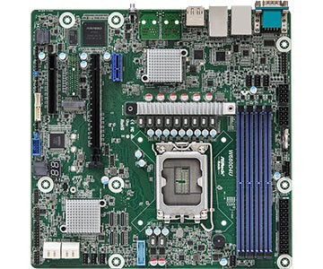 ASRock W680D4U, 1xSKT LGA1700, Intel Core 12/13 Gen., W680 W680D4U