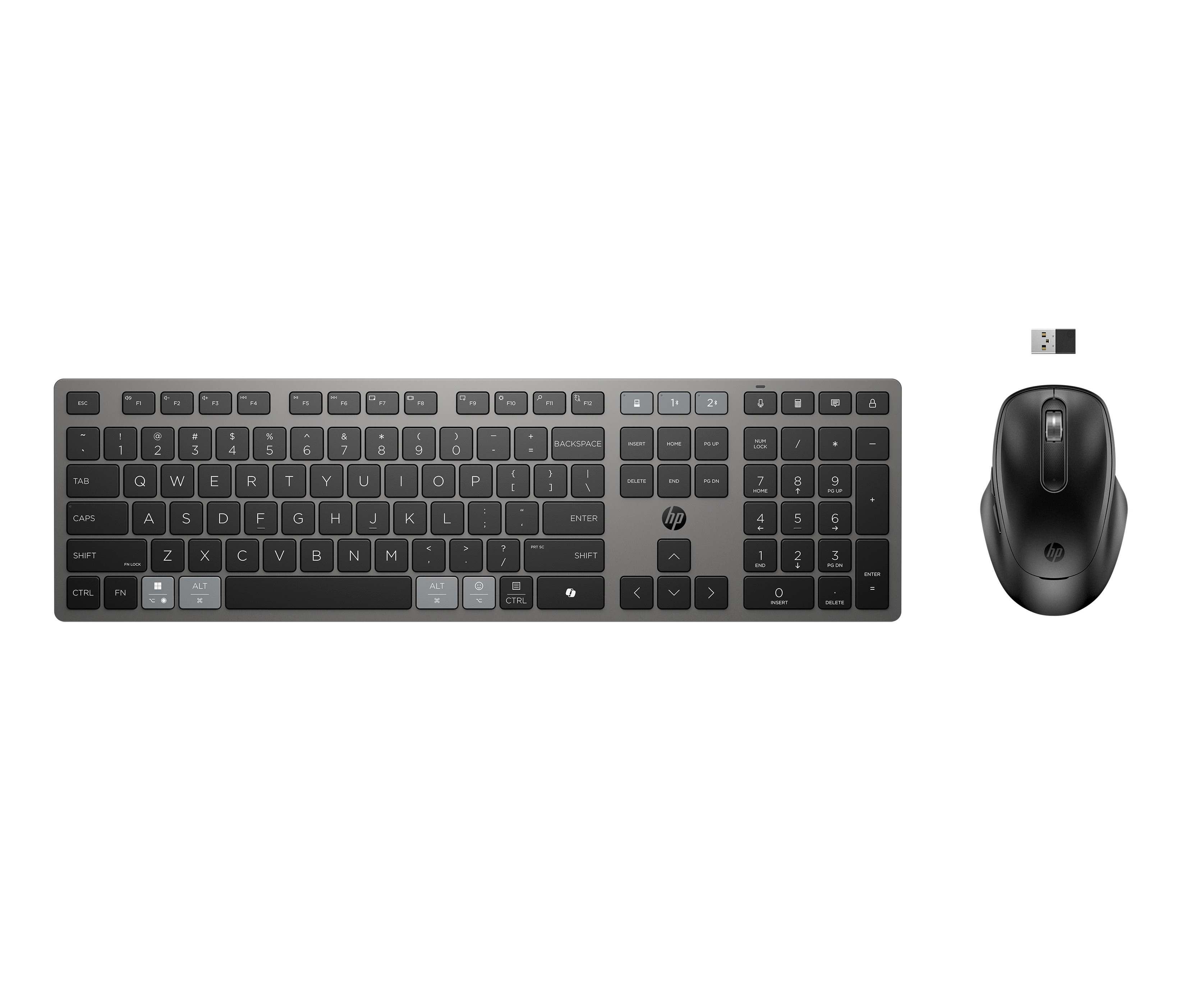 COMBO HP 725 TECLADO + RATON RECARGABLES MULTIDISPOSITIVO INALAMBRICOS