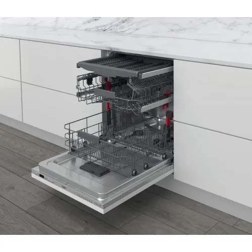 Lavavajillas integrable - Whirlpool WI 7020 PF, 14 cubiertos, 8 programas, 60 cm, Tercera bandeja, PowerClean Pro, Sin panelar